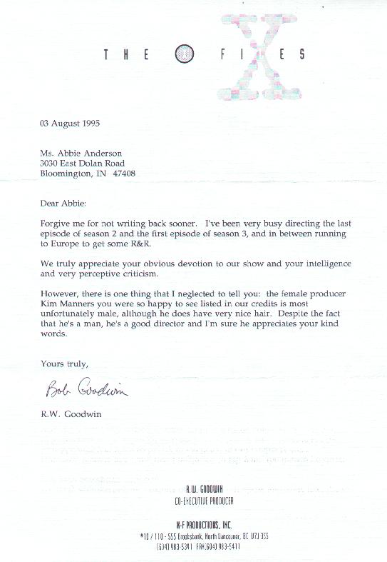 Bob Goodwin letter 2