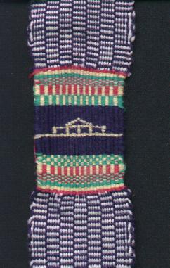 woven stripcloth with Ghanaian pattern